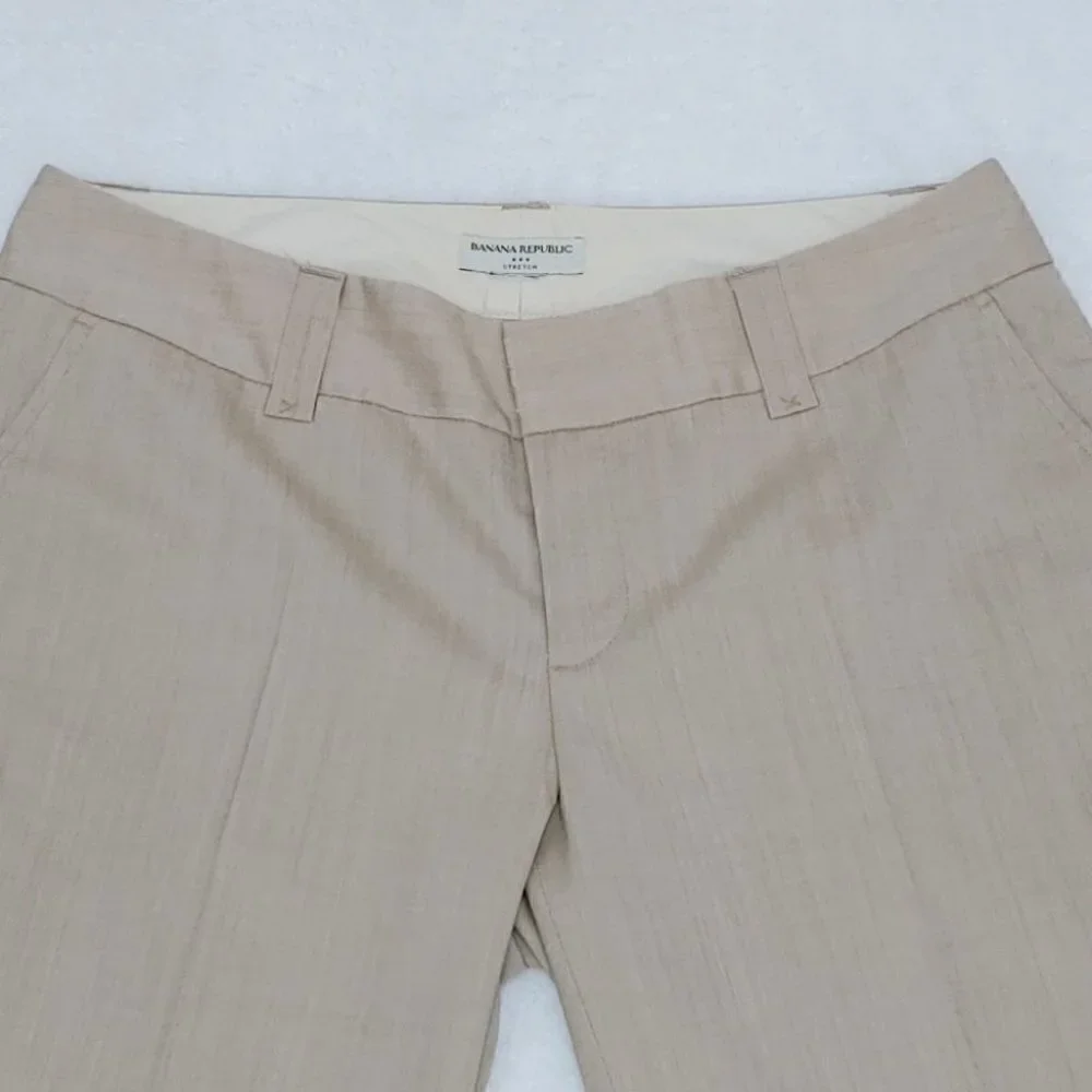 BANANA REPUBLIC beige regular waist bermudas - Picture 4 of 13